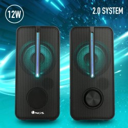 Colunas Gaming 2.0 Stereo 12W alimentação USB NGS GSX-150