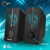 Colunas Gaming 2.0 Stereo 12W alimentação USB NGS GSX-150