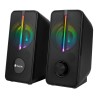 Colunas Gaming 2.0 Stereo 12W alimentação USB NGS GSX-150