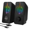 Colunas Gaming 2.0 Stereo 12W alimentação USB NGS GSX-150